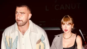 The video is a series of clips including Kelce kissing Swift on the cheek as she cooks, while another clip shows cinnamon rolls. Maybe the cinnamon rolls that Swift reportedly made as a pre-game snack for her Kansas City Chiefs boyfriend?