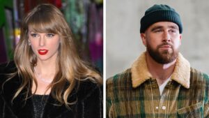 U.S. Travis Kelce praises Taylor Swift for record-breaking Grammys win: "She's rewriting the history books