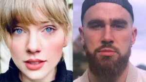 TRAVIS KELCE :  you can't be like Taylor , you guys are far behind her . Travis kelce react to another Video of Taylor Swift circulating the media about cheating.