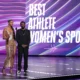 Cam'ron Flecher congratulate Angel Reese as she recieve a prestigious award from NCAA.