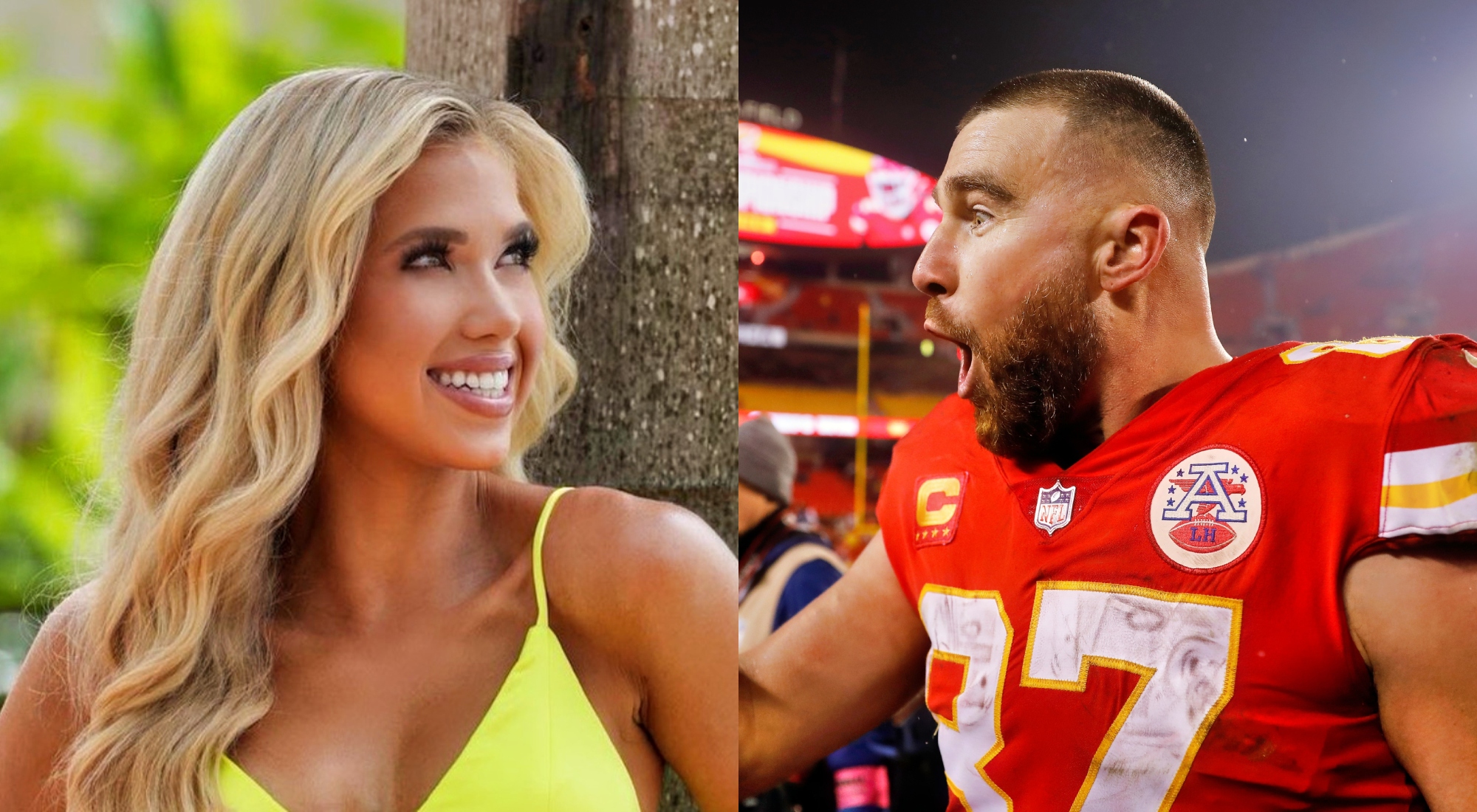 NfI fans are going crazy after Travis Kelce was seen taking a pictures with Grace Hunt.