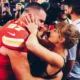 "Travis kelce has become “a different man” since dating Taylor Swift. fans gifted Travis kelce a art work of him ad Taylor.