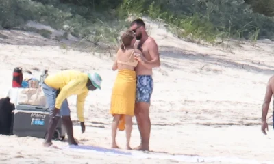 Taylor Swift Was Photographed Kissing Travis Kelce in a Yellow Bikini on Vacation