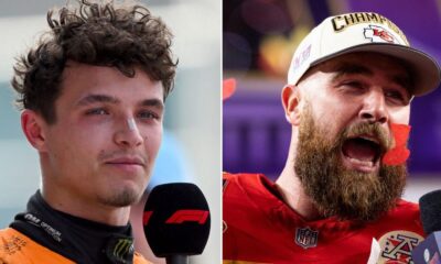 Lando Norris pokes fun at Travis Kelce and makes Taylor Swift request