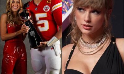 WATCH -Taylor Swift gives a D3ATH stare to Patrick and Brittany Mahomes as they declare themselves the real US sports power couple in 2024 Kentucky Derby, Miami Grand Prix.