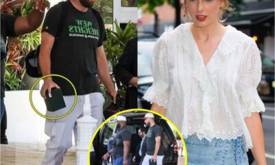 "Taylor Swift and Travis Kelce: A love journey from Carbone Beach to New York" :Travis Kelce was SPOTTED leaving a star-studded Carbone Beach party after soaking up the Miami Grand Prix with a special gift from the heart to find Taylor.😱😱