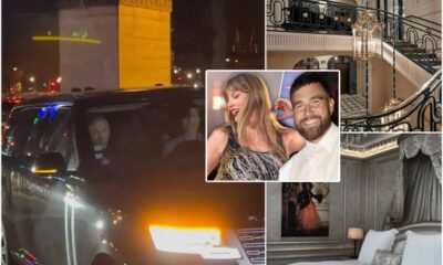 Travis Kelce and Taylor Swift were spotted reveling in the Parisian charm as they arrived at their lavish hotel, ready to soak up the City of Lights..... Full story below 👉