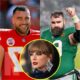 Watch as Taylor swift hits back at critics : I’m in Love and I don’t care what you think , Love doesn’t care about your opinion . STOP the criticism ,I am no match to your Craz.iness as Travis and Jason Kelce defends her.😱