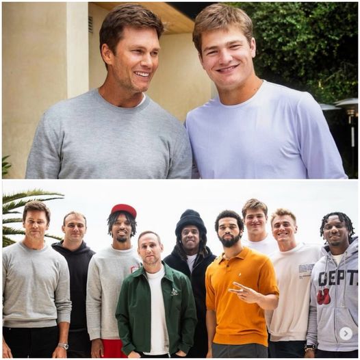 EVERYONE Noticed Something ODD About Tom Brady Posing With Patriots Rookie QB Drake Maye😱😱😱