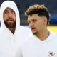 trick Mahomes claims he can't keep up with the Kelce brothers when it comes to drinking - but Chiefs teammate Travis isn't having any of it. During his appearance on Logan Paul's 'Impaulsive' podcast last week, Mahomes opened up on his tendency to leave parties earlier after becoming a dad, while joking that Travis and Jason are cut from a different cloth in that department. 'Jason has [three] kids too and so he has to pick and choose too, but when he chooses, he can go,' the Kansas City quarterback said. 'I think it’s got to be something in their blood or something.'