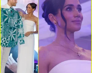 Meghan Markle Wears Princess Diana's Cross Necklace During Nigeria Trip with Prince Harry