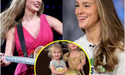 Kylie Kelce praised Taylor Swift and NODDED in agreement with her earlier with Heartwarming Video of Daughters Wyatt and Bennett.😱 full video in the first comment👇