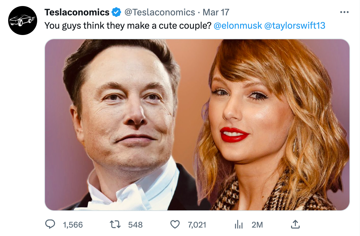 News now : Elon musk indicates interest in Taylor swift after 3 consecutive divorce after claiming his the perfect man for her... Full story below